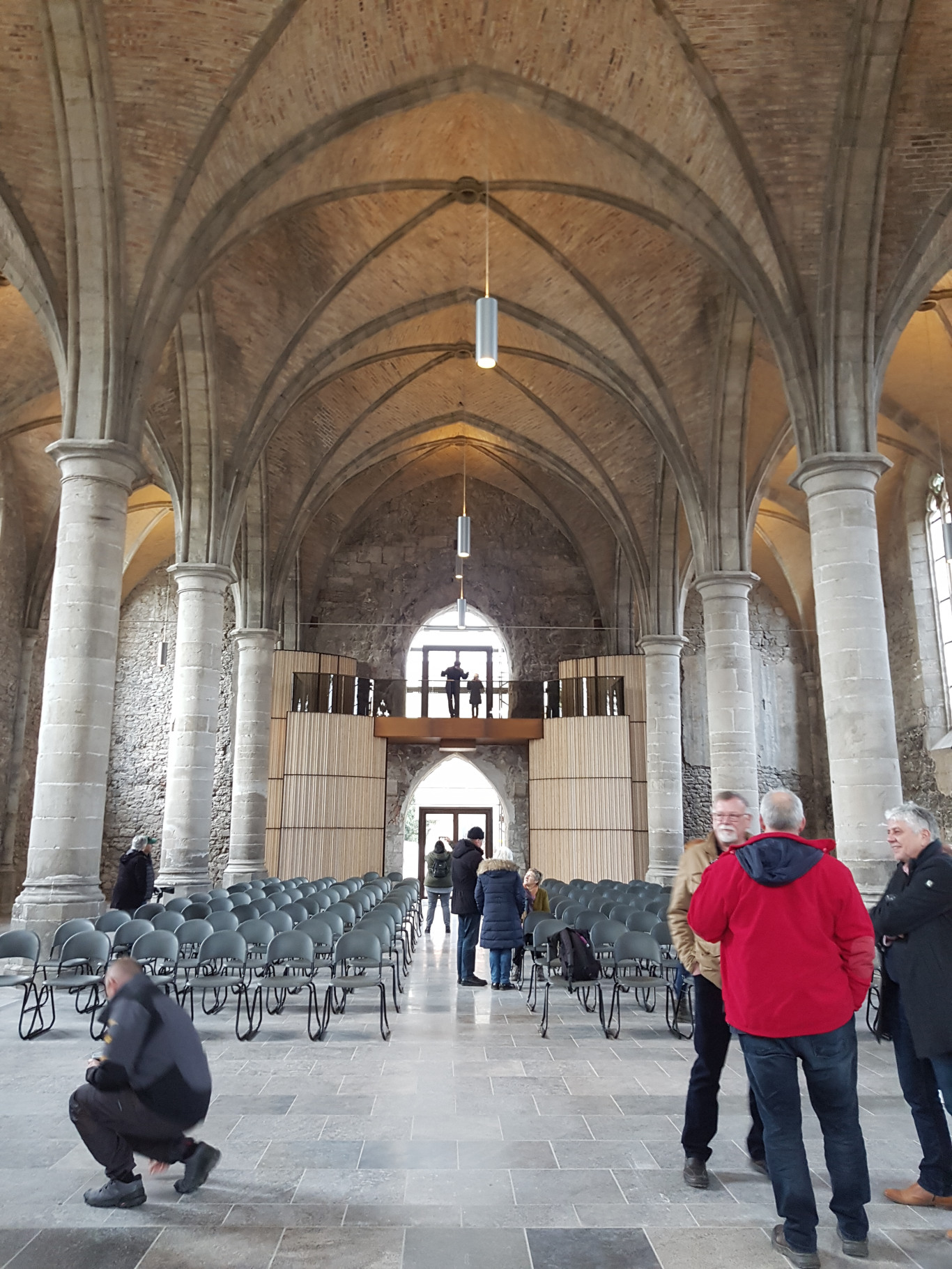 Blick in das Kircheninnere von der Kanzel aus.